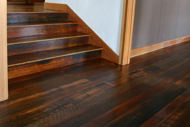 Reclaimed Antique Heart Pine Stairs Treads Risers 1575a